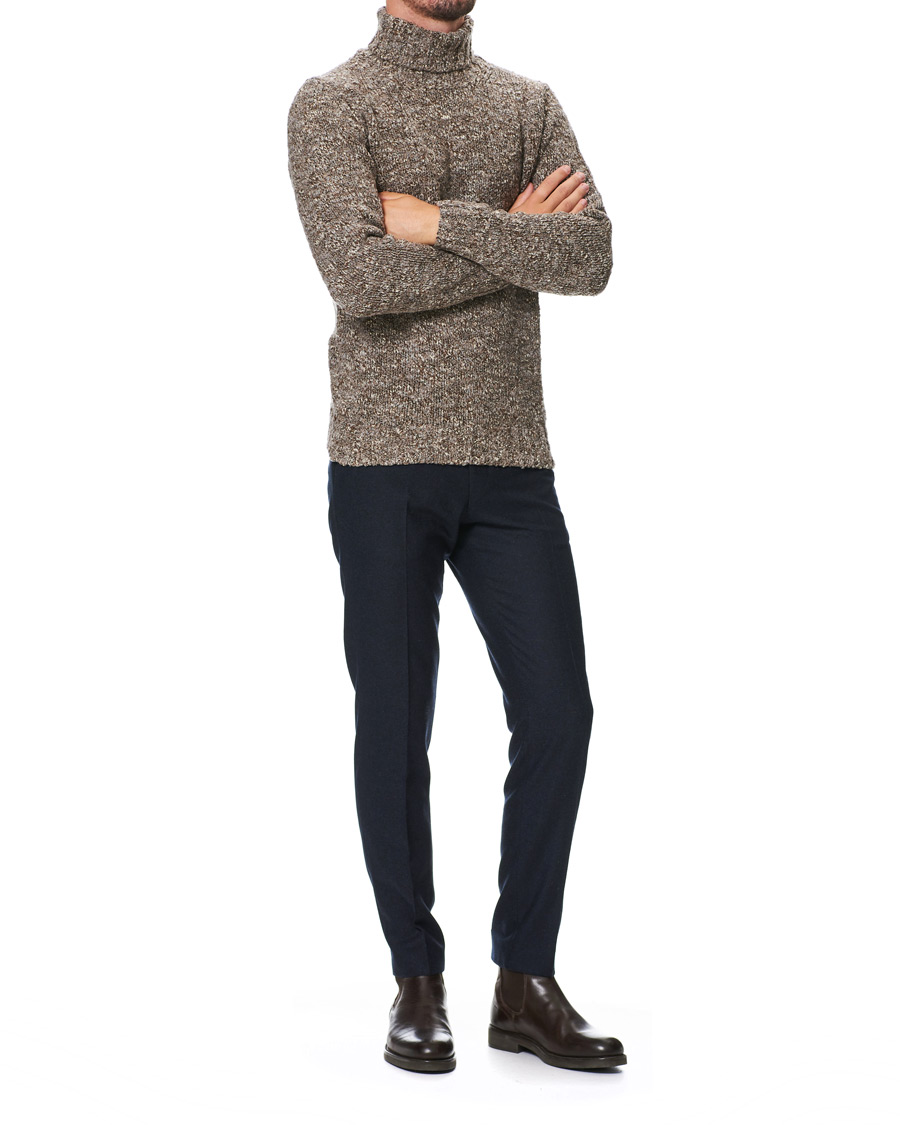 Mies | Housut | Tiger of Sweden | Tordon Flannel Trousers Navy