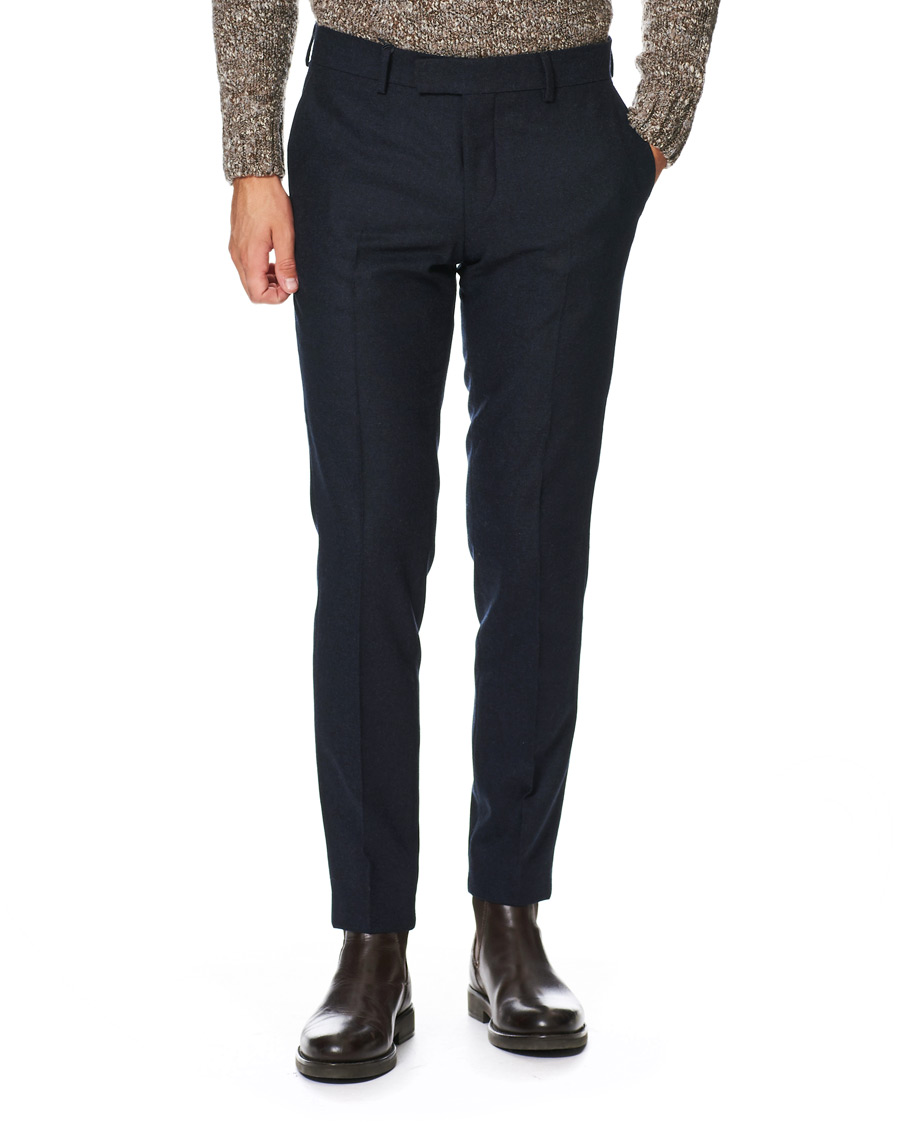 Mies | Housut | Tiger of Sweden | Tordon Flannel Trousers Navy