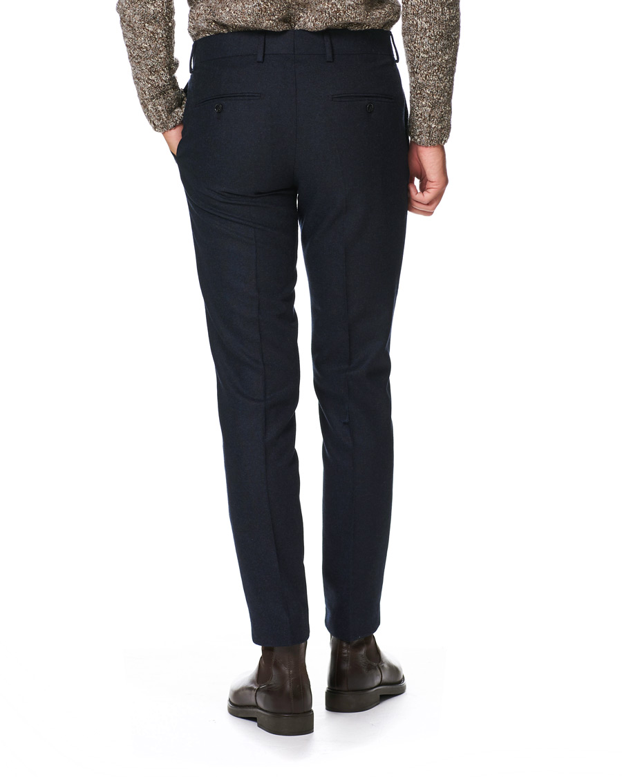 Mies | Housut | Tiger of Sweden | Tordon Flannel Trousers Navy