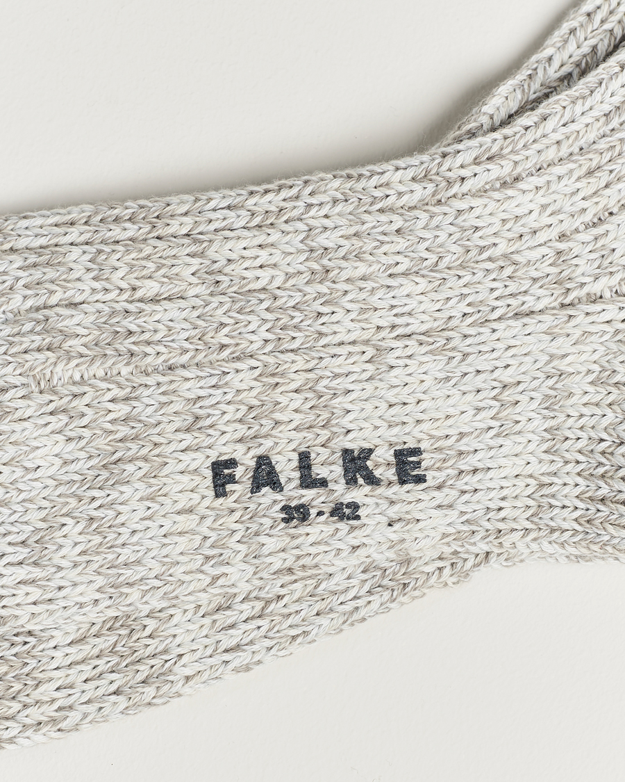 Mies |  | Falke | Brooklyn Cotton Sock Light Grey