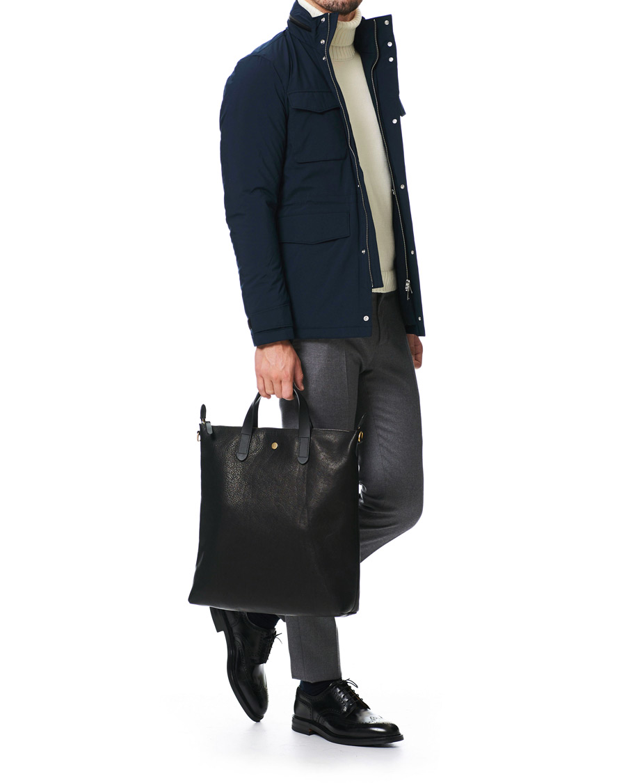 Mies | Tote-laukut | Mismo | M/S Leather Shopper Bag  Black