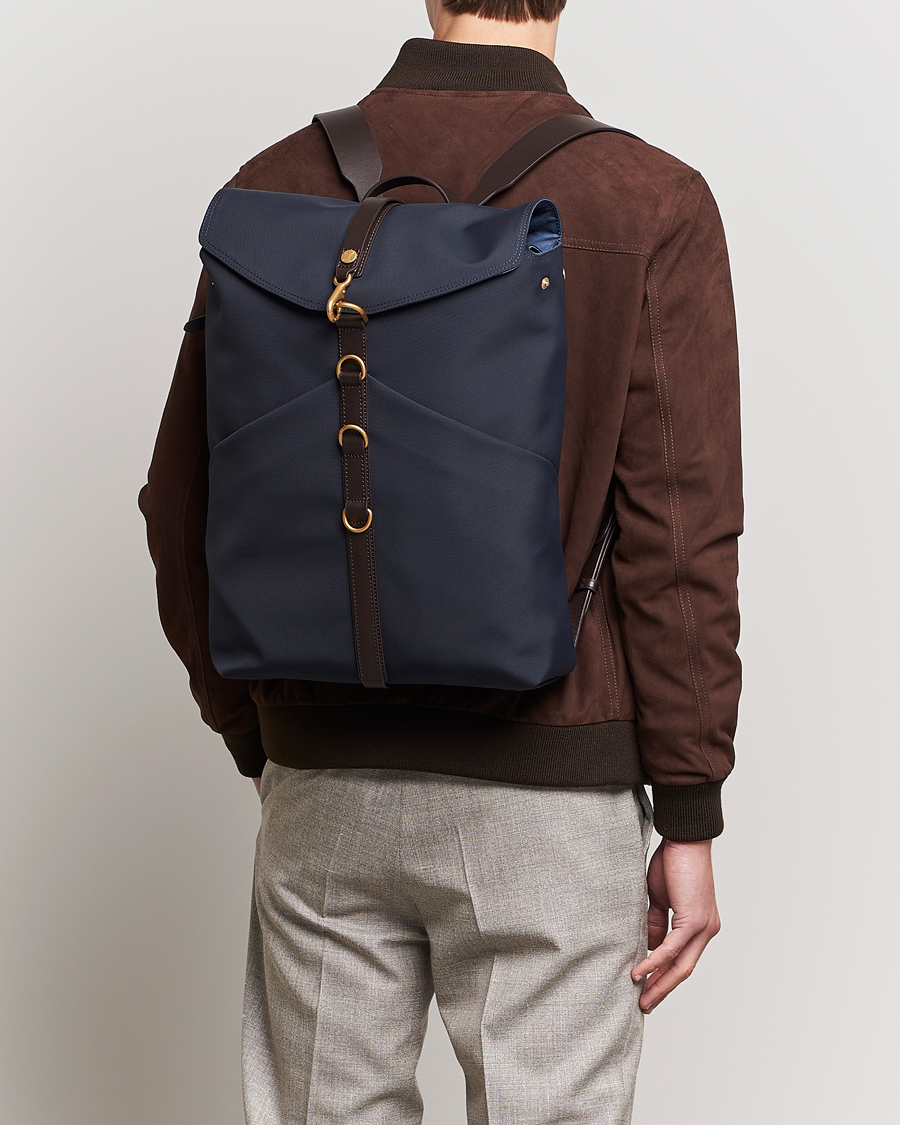 Mies | Laukut | Mismo | M/S Rucksack Navy/Dark Brown