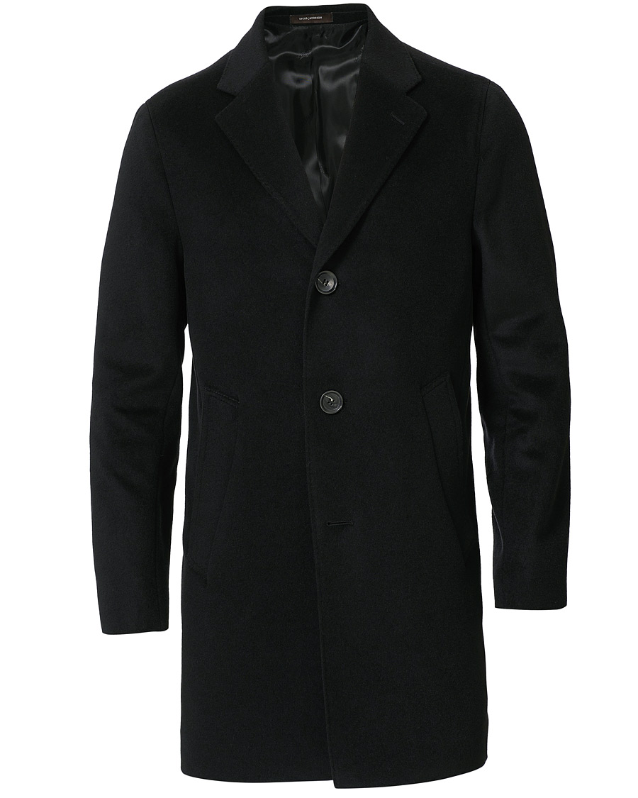 Miehet |  | Oscar Jacobson | Storvik Wool/Cashmere Coat Black