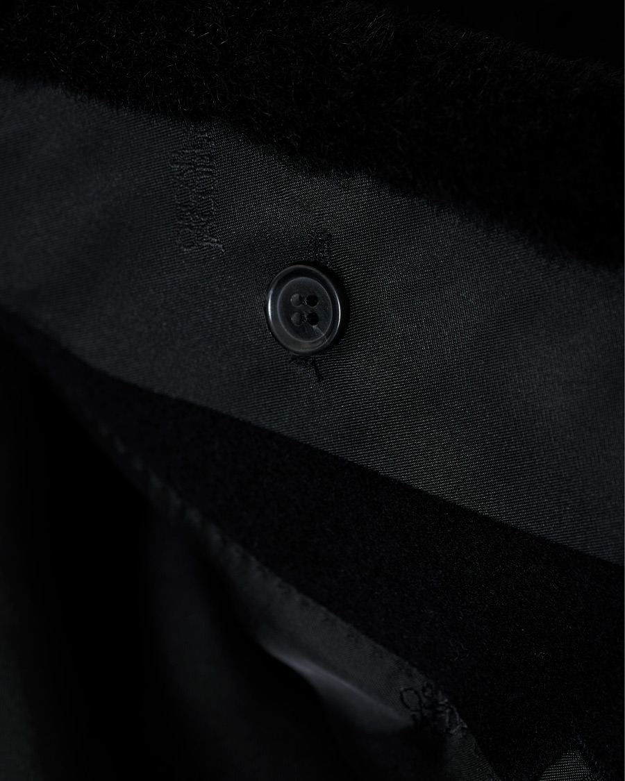 Mies | Takit | Oscar Jacobson | Pekka DB Sherling Collar Coat Black