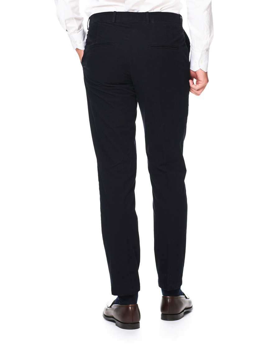 Mies | Housut | Oscar Jacobson | Denz Baby Cord Trousers Navy