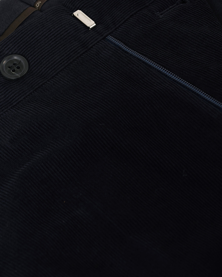 Mies | Housut | Oscar Jacobson | Denz Baby Cord Trousers Navy