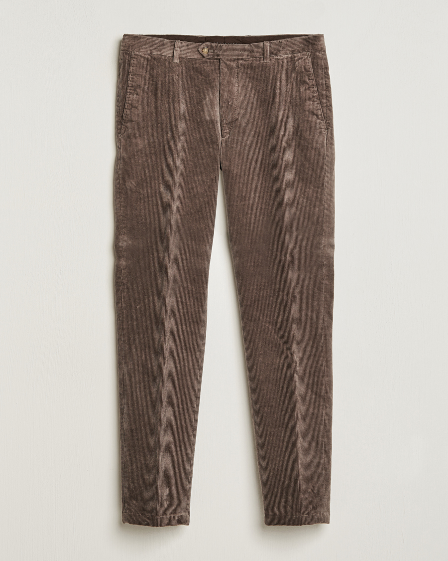Mies | Housut | Oscar Jacobson | Denz Corduroy Trousers Nutmeg