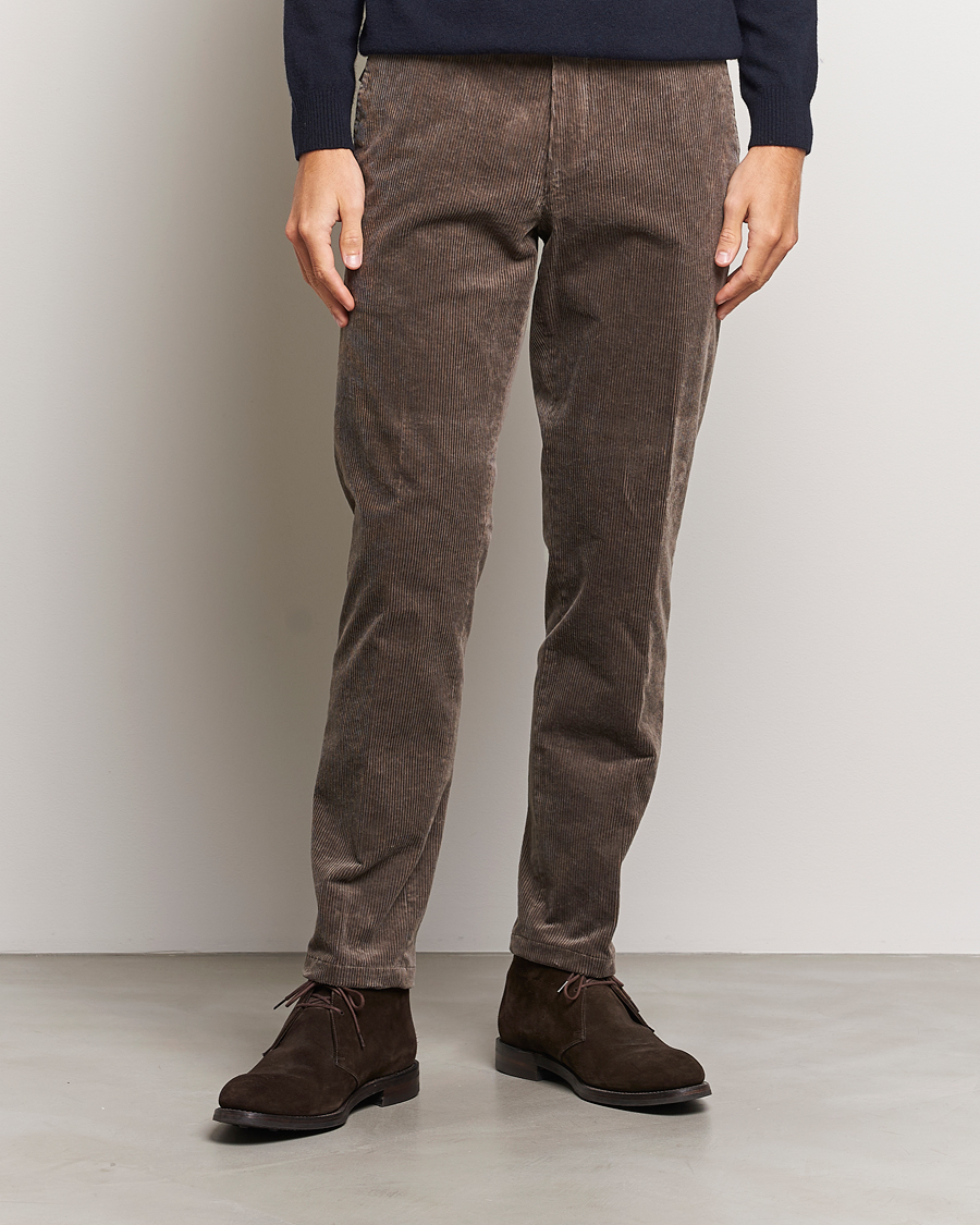 Mies | Housut | Oscar Jacobson | Denz Corduroy Trousers Nutmeg