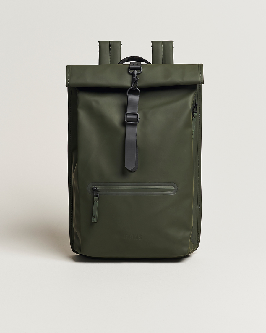 Mies | RAINS Rolltop Rucksack Green | RAINS | Rolltop Rucksack Green