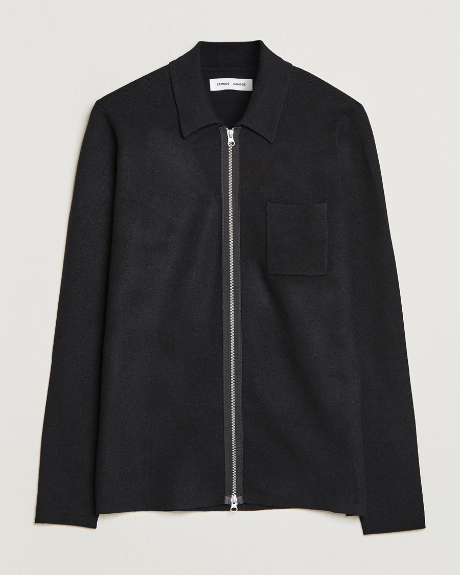 Mies | Puserot | Samsøe Samsøe | Guna Full Zip Black