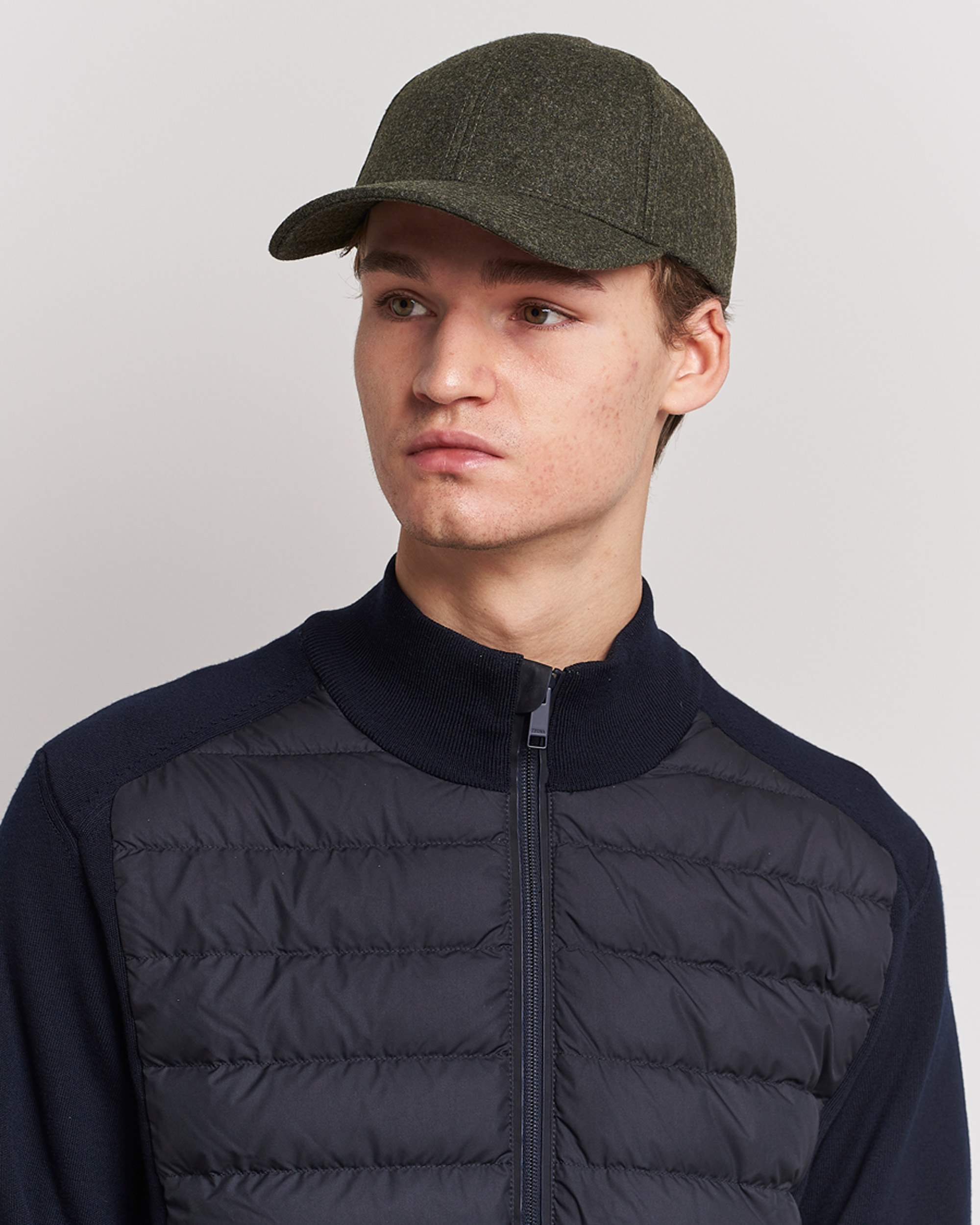 Mies |  | Varsity Headwear | Flannel Baseball Cap Forest Green