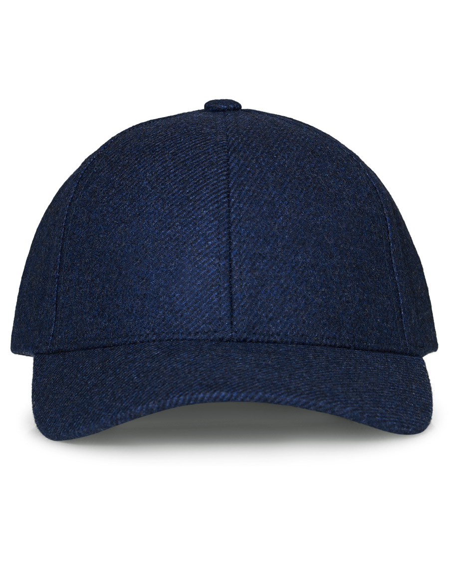 Mies | Varsity Headwear Loro Piana Cashmere Baseball Cap Navy | Varsity Headwear | Loro Piana Cashmere Baseball Cap Navy