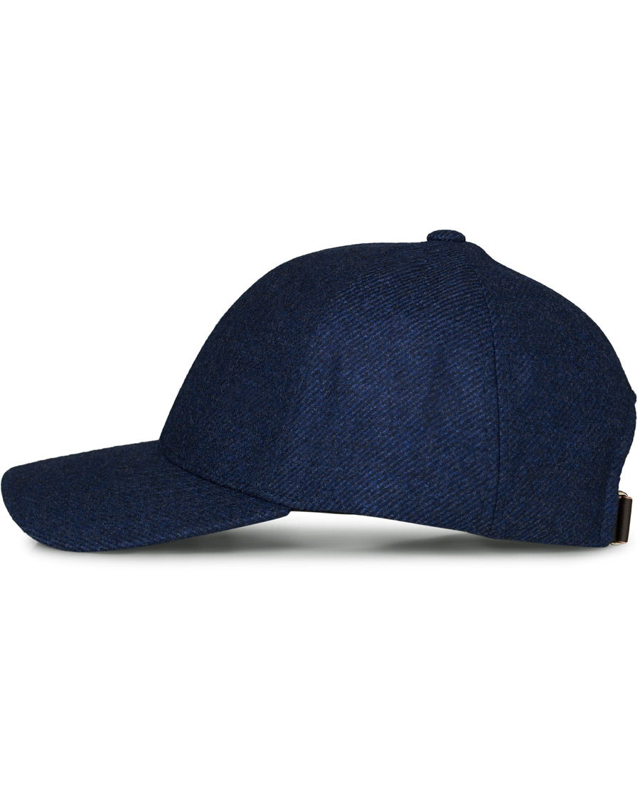 Mies | Varsity Headwear Loro Piana Cashmere Baseball Cap Navy | Varsity Headwear | Loro Piana Cashmere Baseball Cap Navy