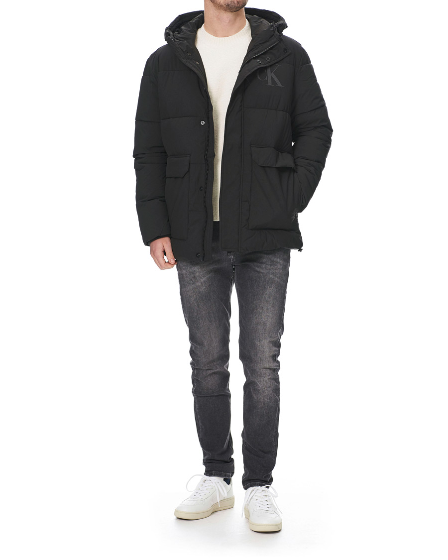 Mies | Farkut | Calvin Klein Jeans | Slim Tapered Stretch Jeans Dark Grey