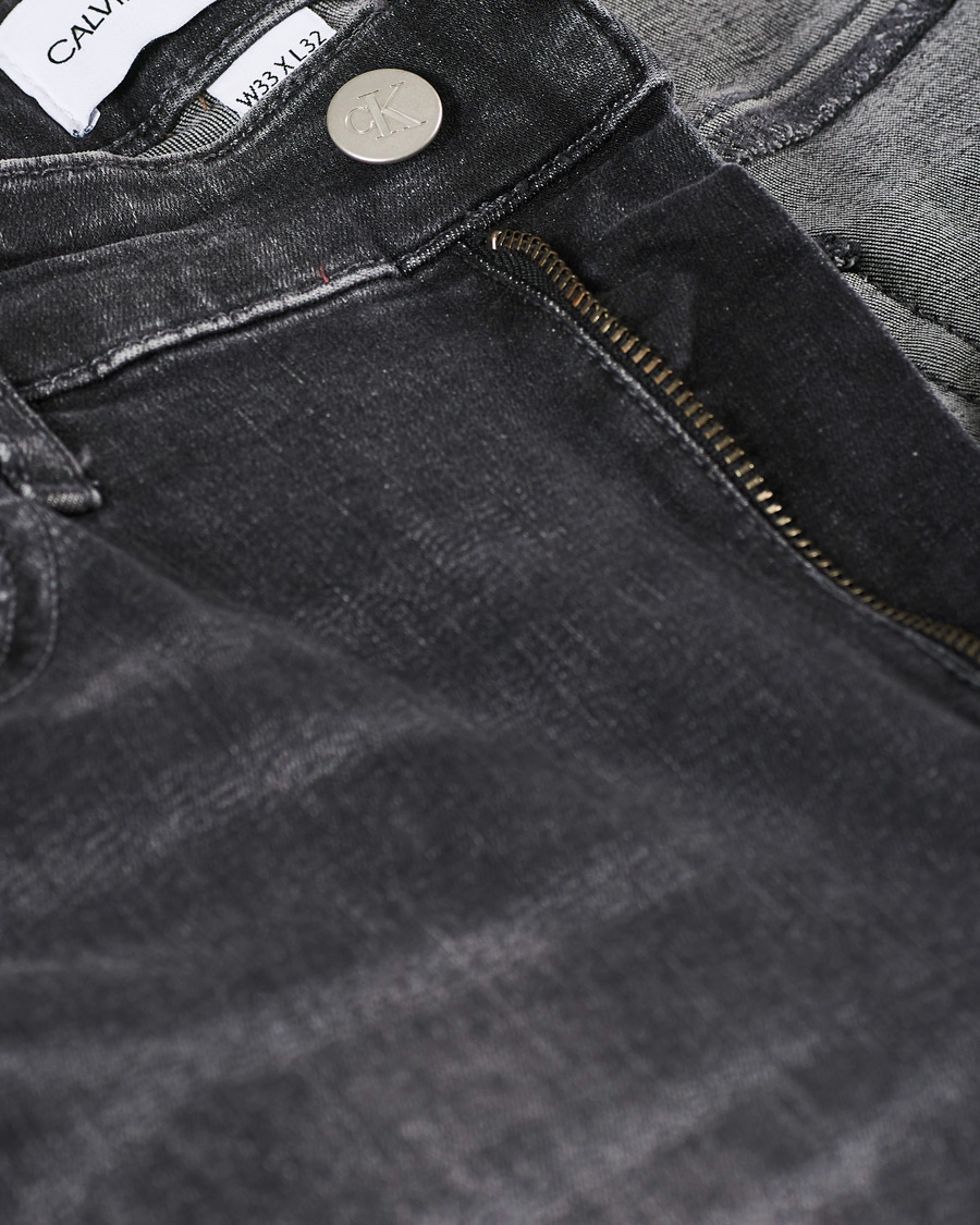 Mies | Farkut | Calvin Klein Jeans | Slim Tapered Stretch Jeans Dark Grey