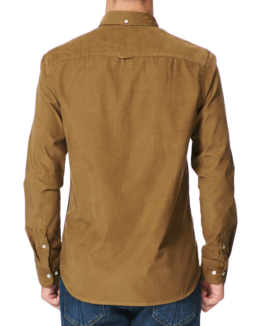 Mies | Kauluspaidat | Calvin Klein | Fine Corduroy Button Down Shirt Caramel