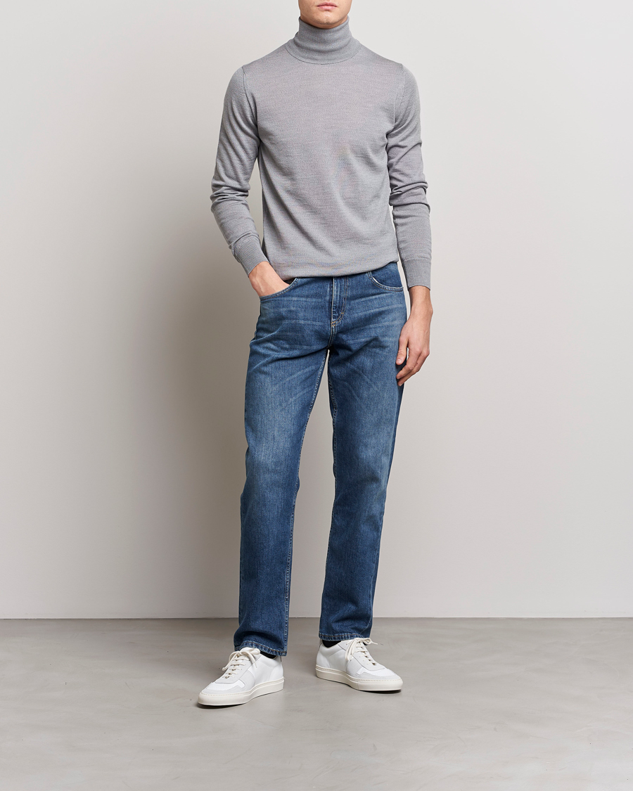 Mies | Puserot | Emporio Armani | Knitted Merio Polo Grey