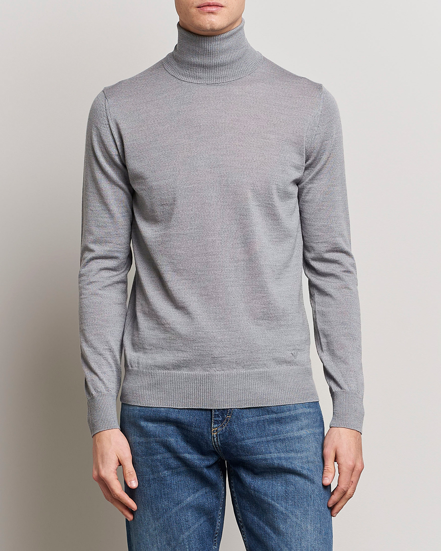 Mies | Puserot | Emporio Armani | Knitted Merio Polo Grey