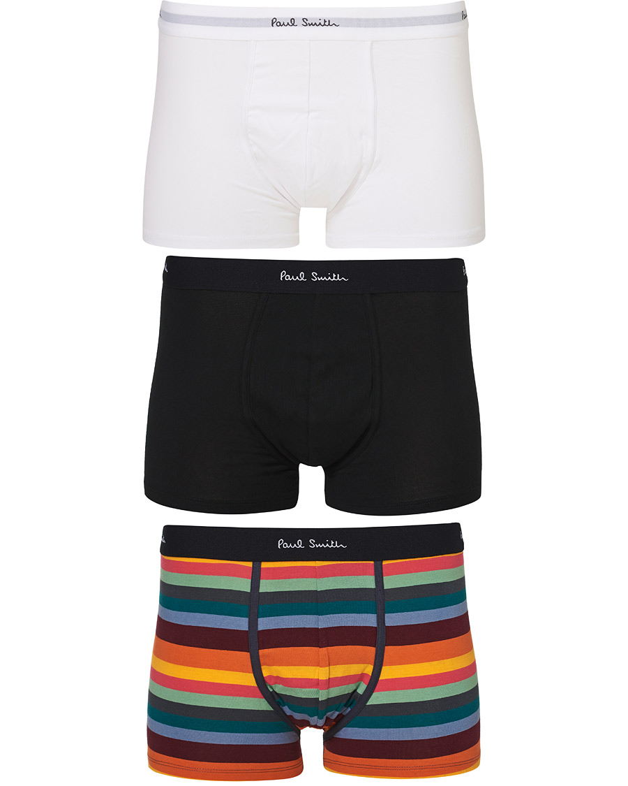 Mies | Alusvaatteet | Paul Smith | 3-pack Trunk Black/White/Stripe