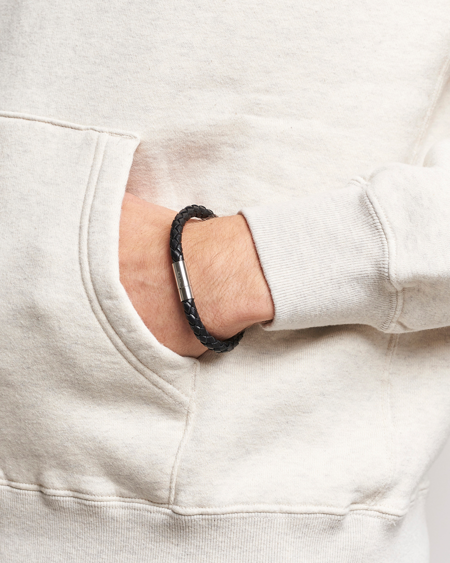 Mies | Paul Smith Leather Bracelet Black | Paul Smith | Leather Bracelet Black