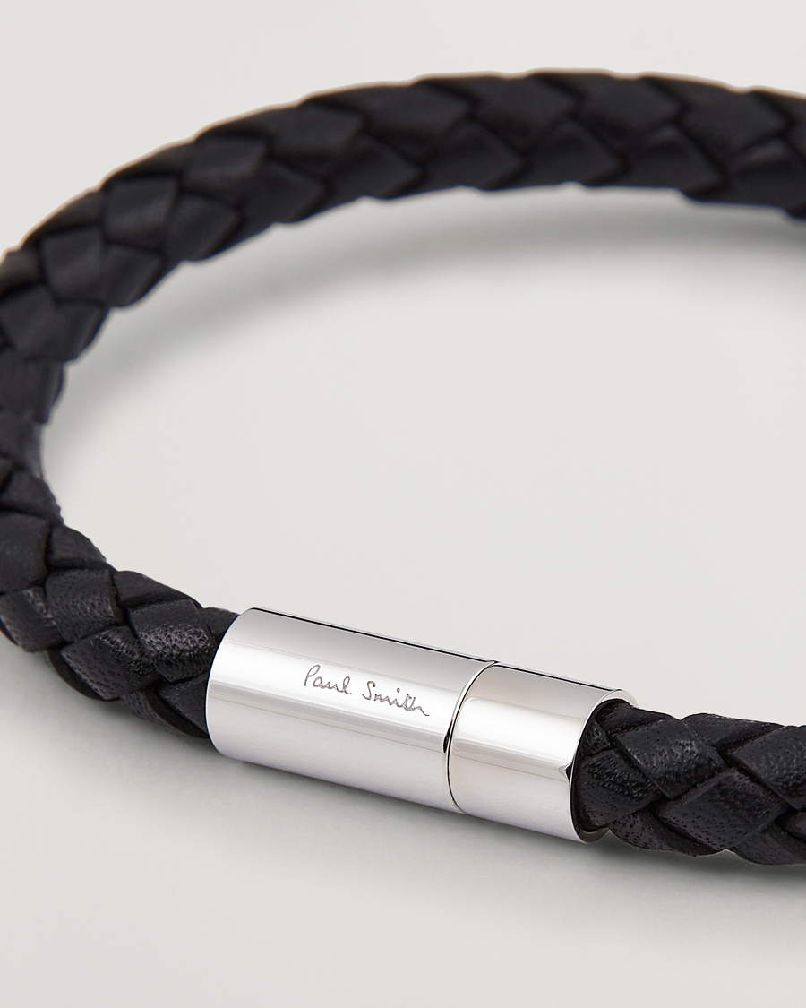 Mies | Paul Smith Leather Bracelet Black | Paul Smith | Leather Bracelet Black