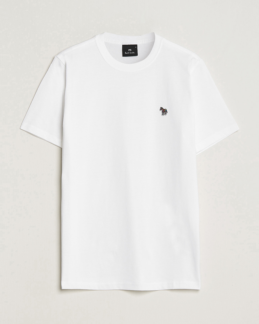 Mies | T-paidat | PS Paul Smith | Organic Cotton Zebra T-Shirt White