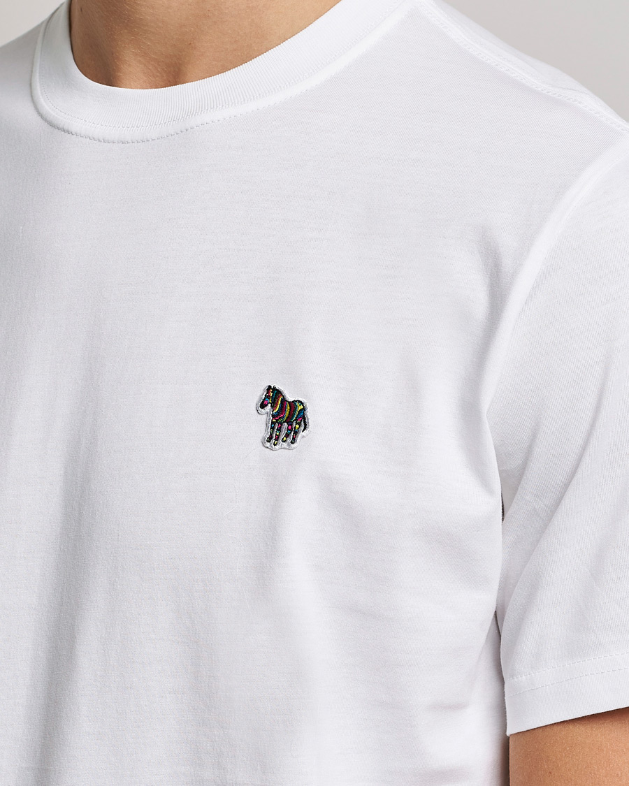 Mies | T-paidat | PS Paul Smith | Organic Cotton Zebra T-Shirt White