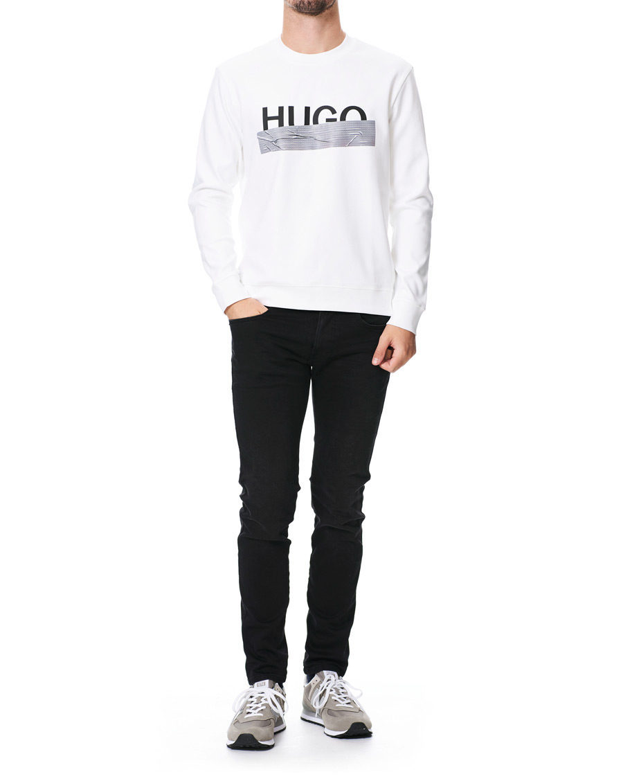 Mies | Puserot | HUGO | Dicago Logo Crew Neck Sweatshirt White