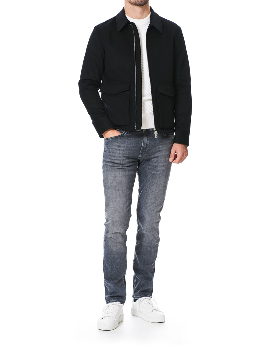 Mies | Farkut | BOSS BLACK | BOSS Delaware Slim Fit Stretch Jeans Medium Grey