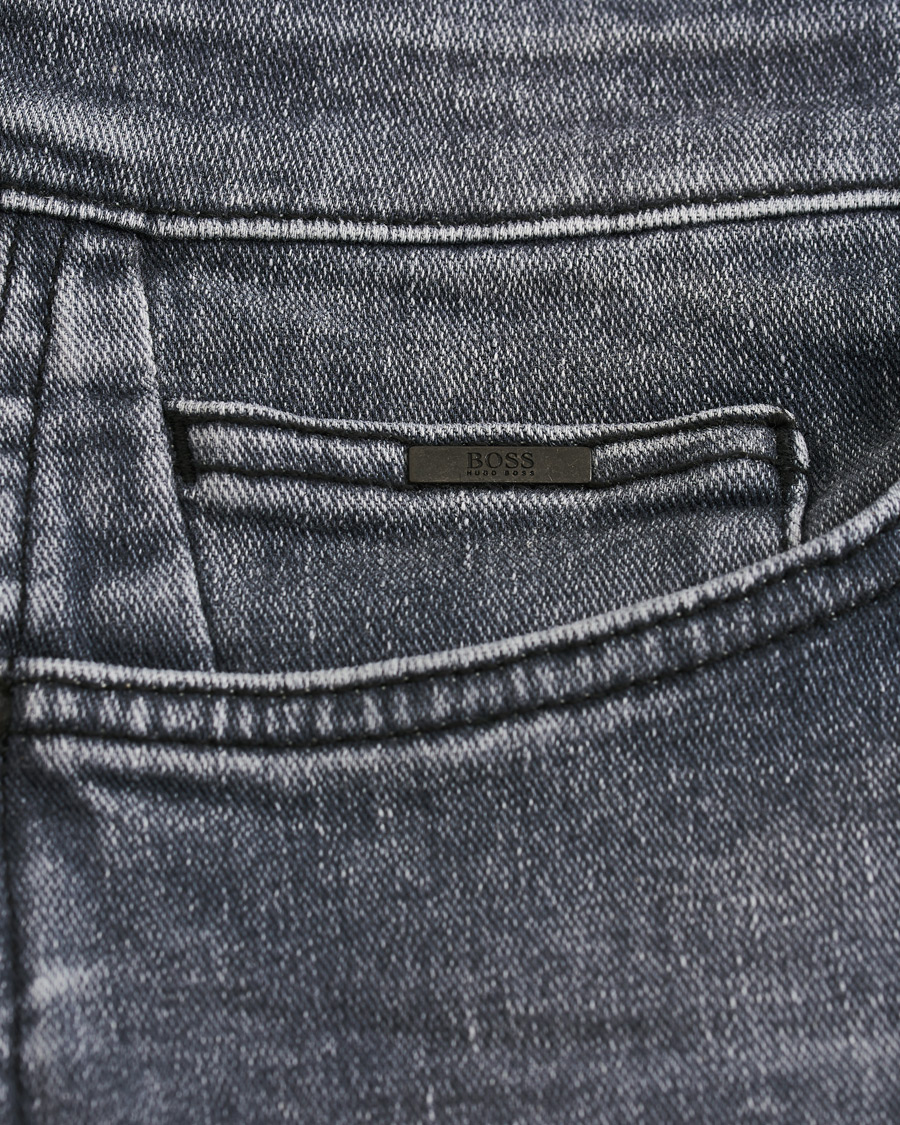 Mies | Farkut | BOSS BLACK | BOSS Delaware Slim Fit Stretch Jeans Medium Grey
