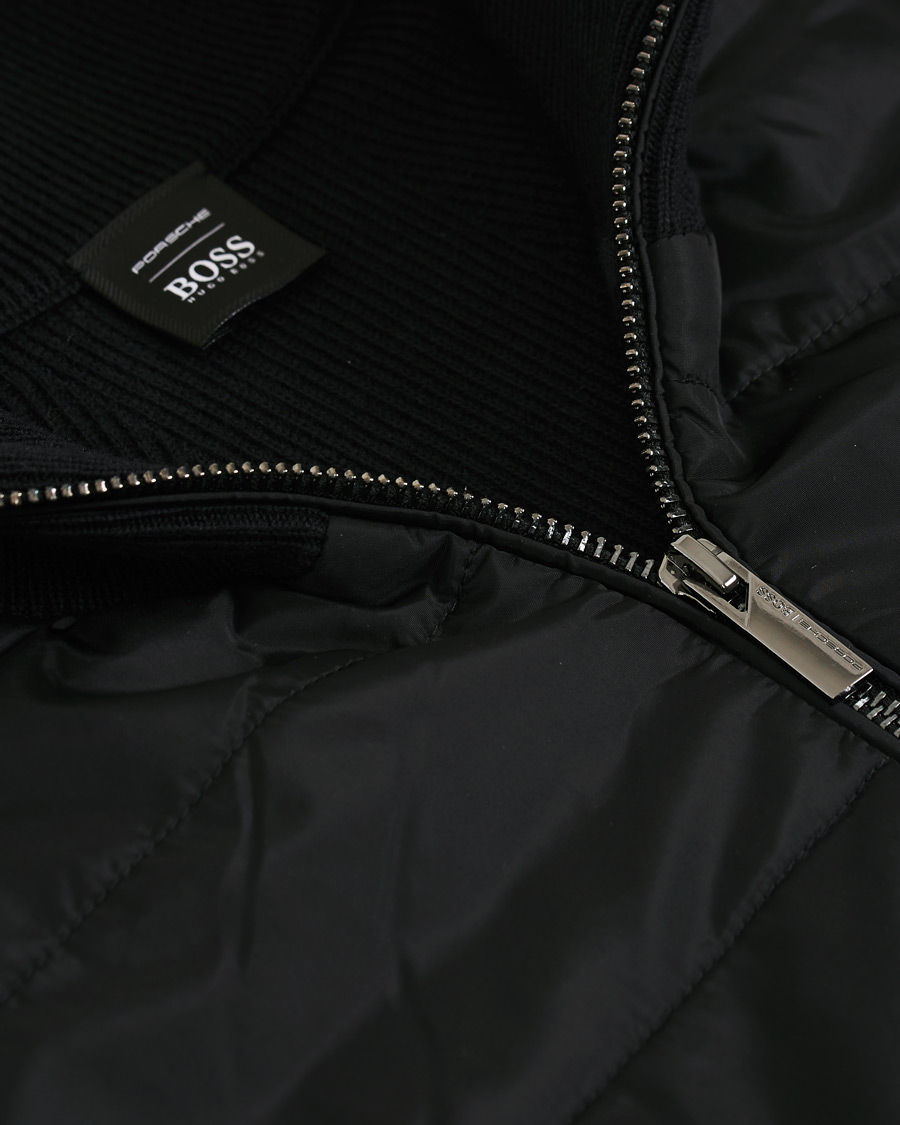 Mies | Puserot | BOSS BLACK | BOSS Porsche Capsule Mandor Hybrid Full Zip Black