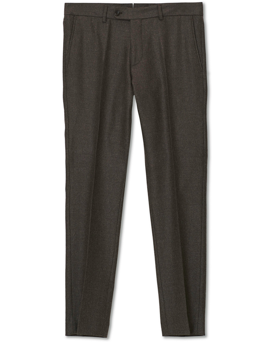 Mies | Housut | Morris | Rodney Flannel Trousers Brown