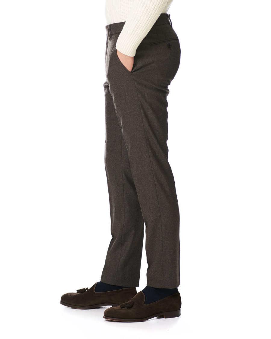 Mies | Housut | Morris | Rodney Flannel Trousers Brown