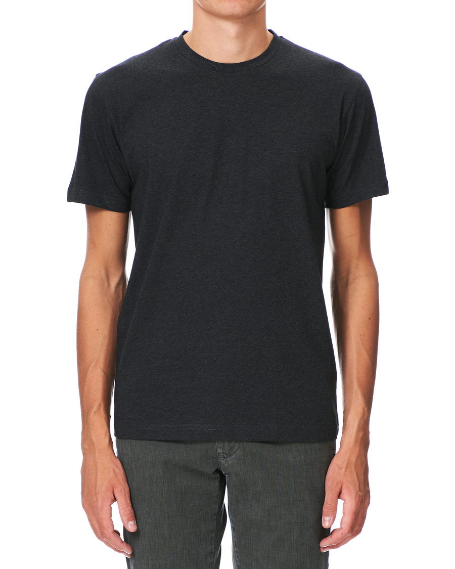 Mies | T-paidat | Sunspel | Riviera Organic Tee Charcoal Melange