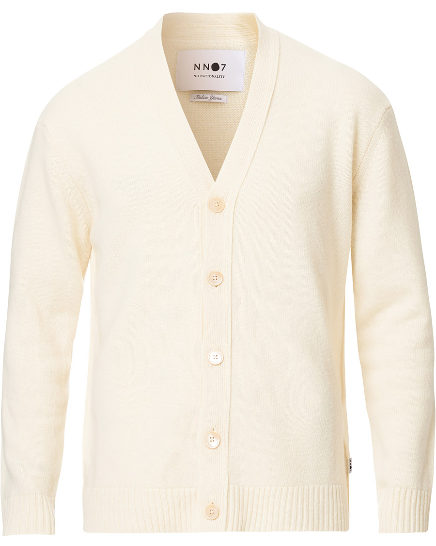 Mies | Puserot | NN07 | Björn Wool Cardigan Cream