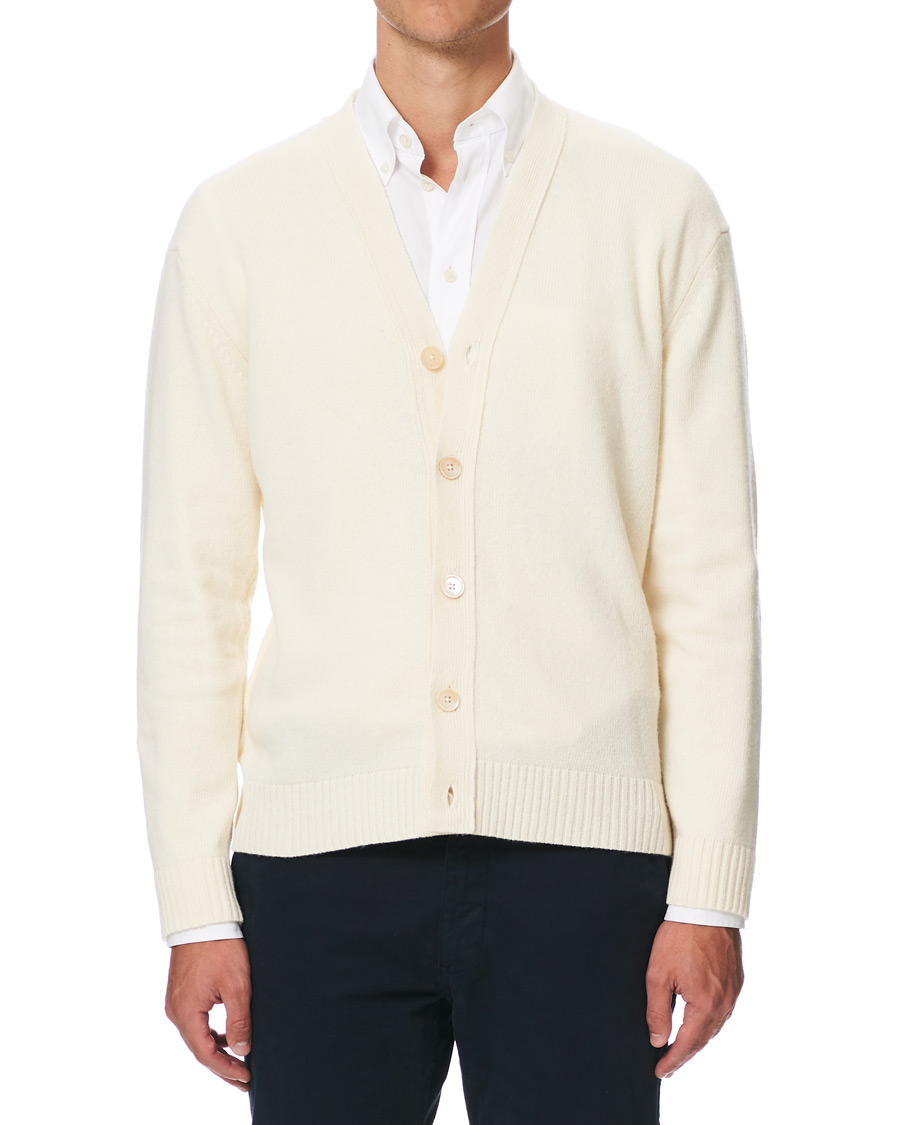Mies | Puserot | NN07 | Björn Wool Cardigan Cream