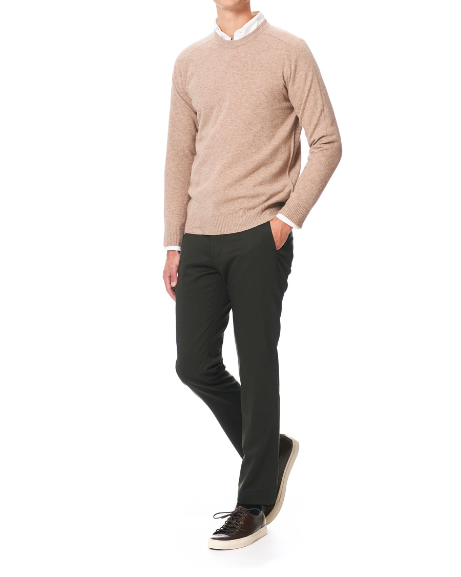 Mies | Housut | NN07 | Theo Regular Fit Wool Trousers Army Green