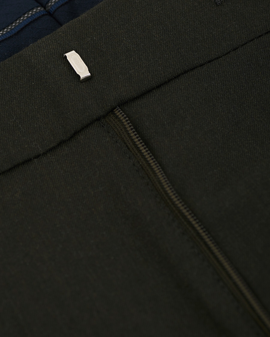 Mies | Housut | NN07 | Theo Regular Fit Wool Trousers Army Green
