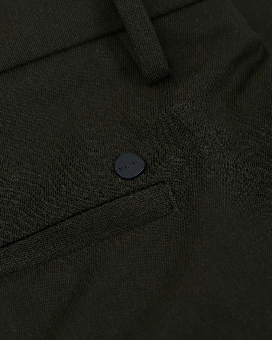 Mies | Housut | NN07 | Theo Regular Fit Wool Trousers Army Green