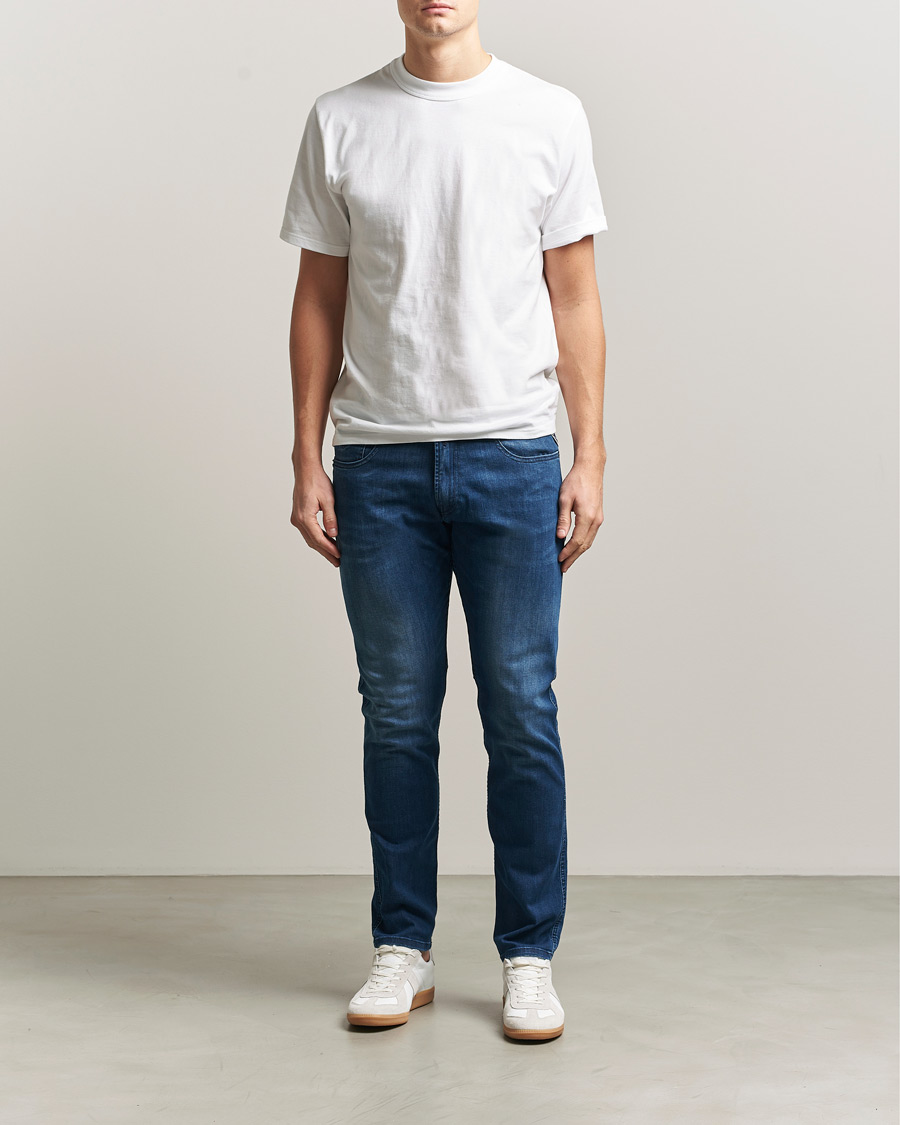 Mies | Farkut | Replay | Anbass Powerstretch Jeans Medium Blue