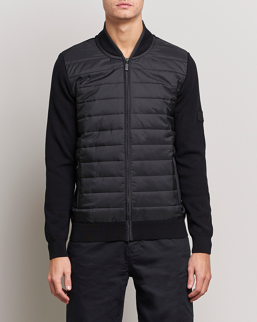 barbour baffle zip through jacket