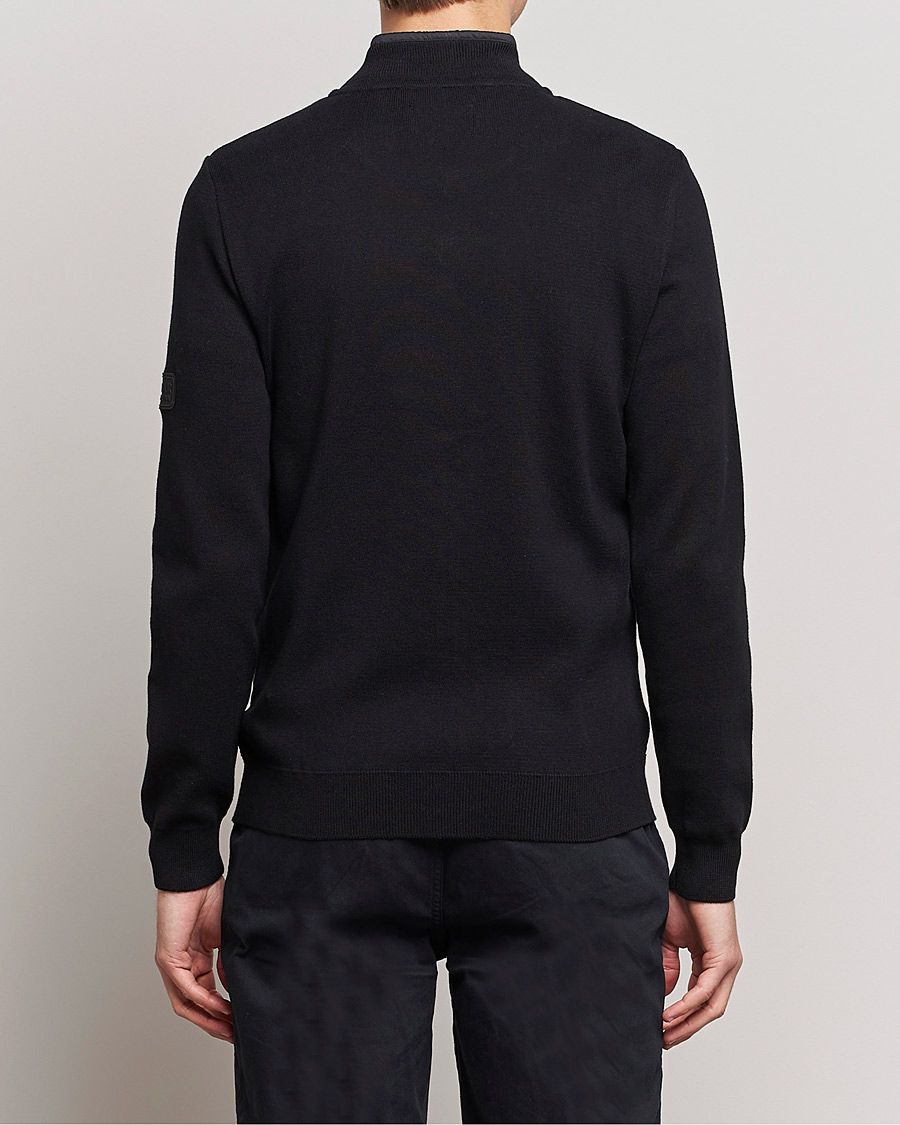 Mies | Puserot | Barbour International | Baffle Zip Through Sweater Black