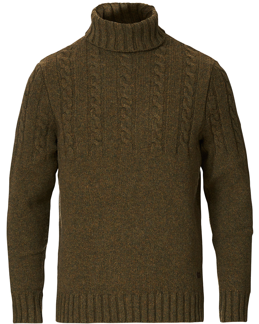 Mies | Puserot | Barbour Lifestyle | Duffle Cable Rollneck Willow Green