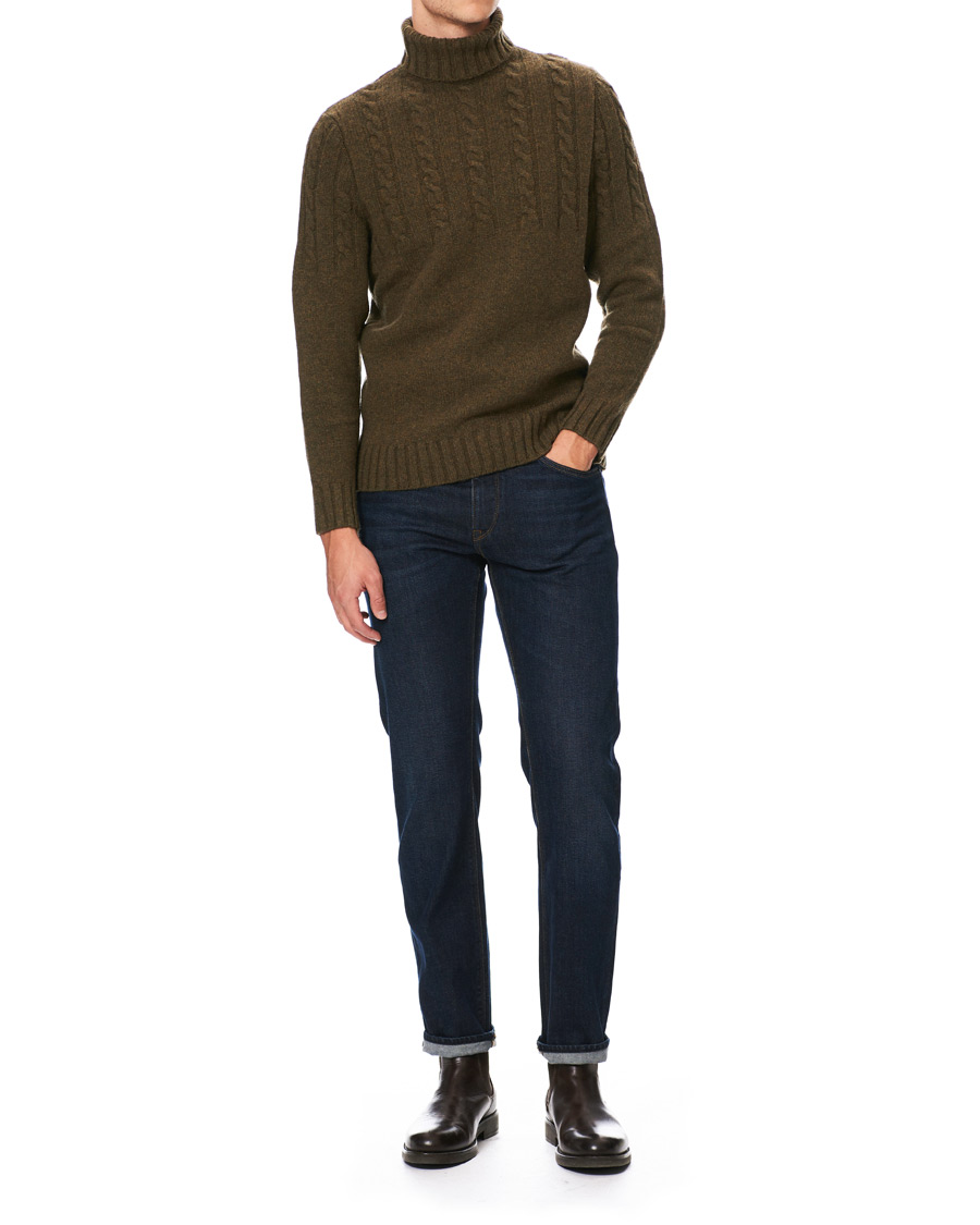 Mies | Puserot | Barbour Lifestyle | Duffle Cable Rollneck Willow Green