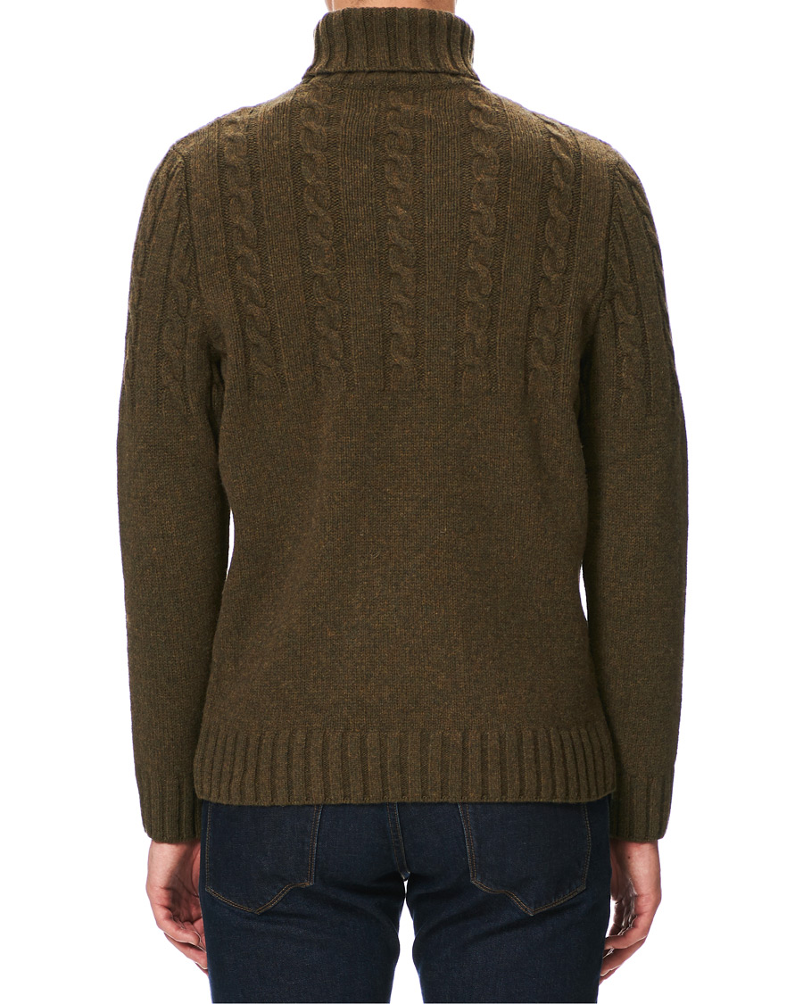 Mies | Puserot | Barbour Lifestyle | Duffle Cable Rollneck Willow Green