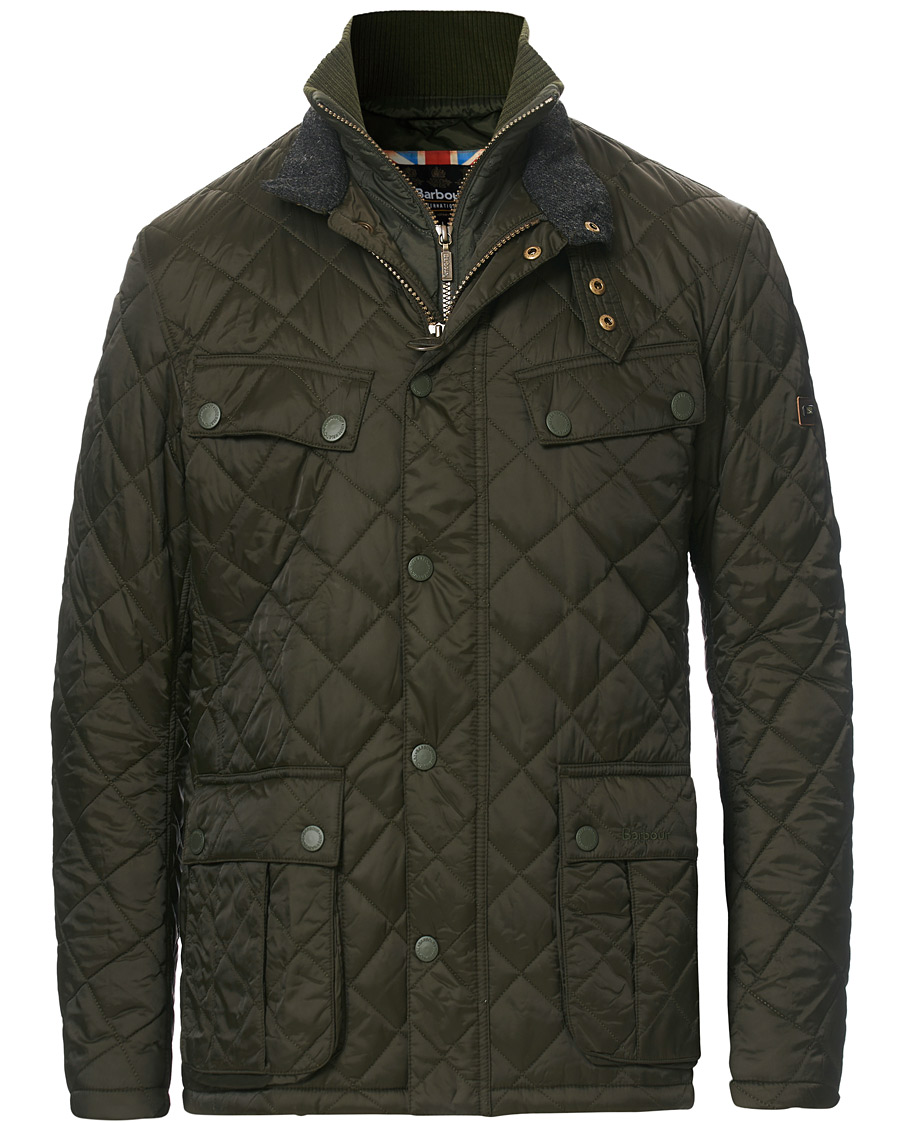 Mies | Takit | Barbour International | Windshield Quilt Jacket Sage