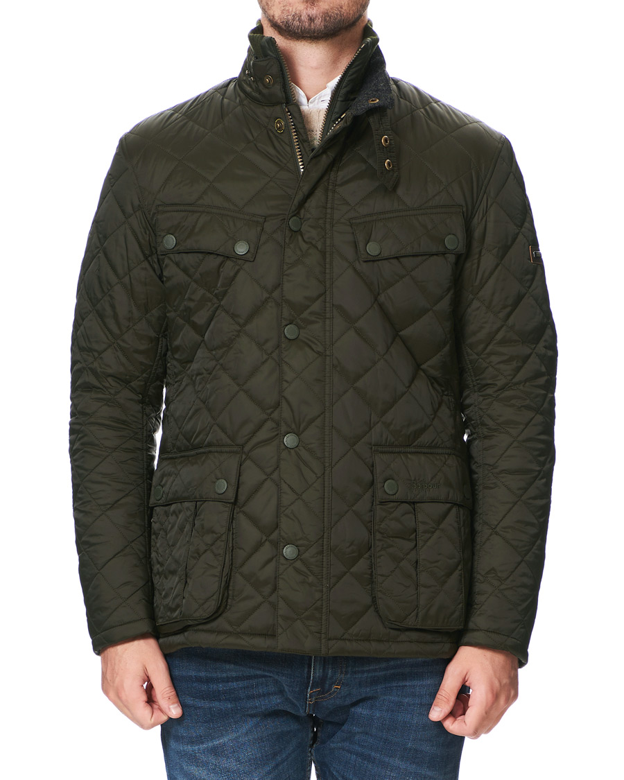 Mies | Takit | Barbour International | Windshield Quilt Jacket Sage