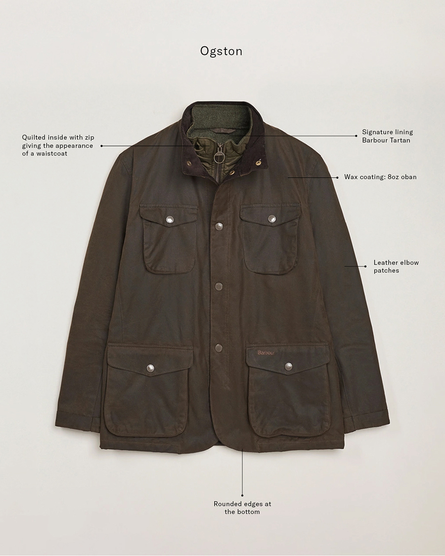 Mies | Takit | Barbour Lifestyle | Ogston Waxed Jacket Olive