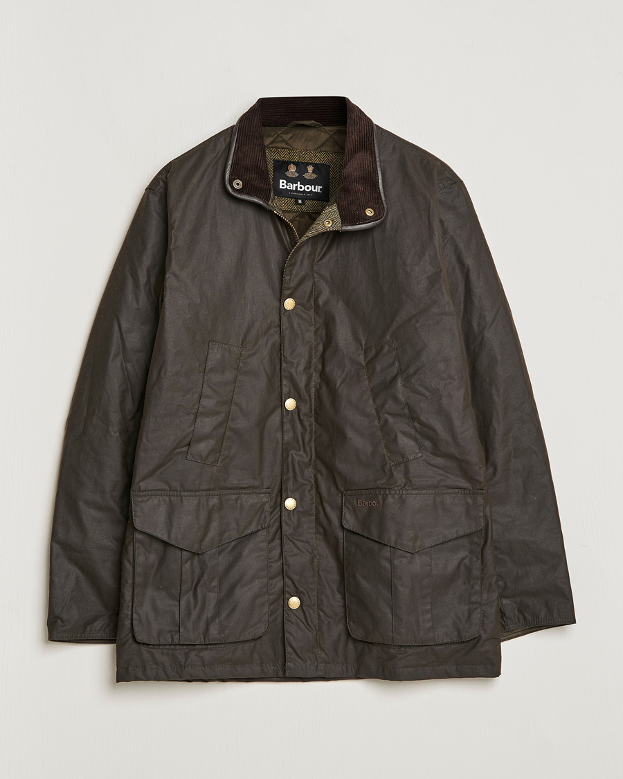 Miehet | | Barbour Lifestyle | Hereford Wax Jacket Olive