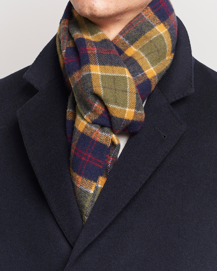 Mies |  | Barbour Lifestyle | Tartan Lambswool Scarf Green/Navy/Red